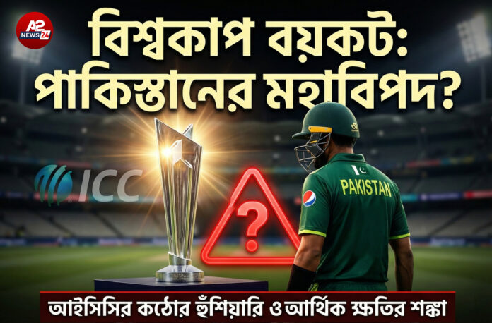 টি-টোয়েন্টি বিশ্বকাপ ২০২৬ বয়কট করলে কি কি ক্ষতির মুখে পড়বে পাকিস্তান? আইসিসির কঠোর হুঁশিয়ারি