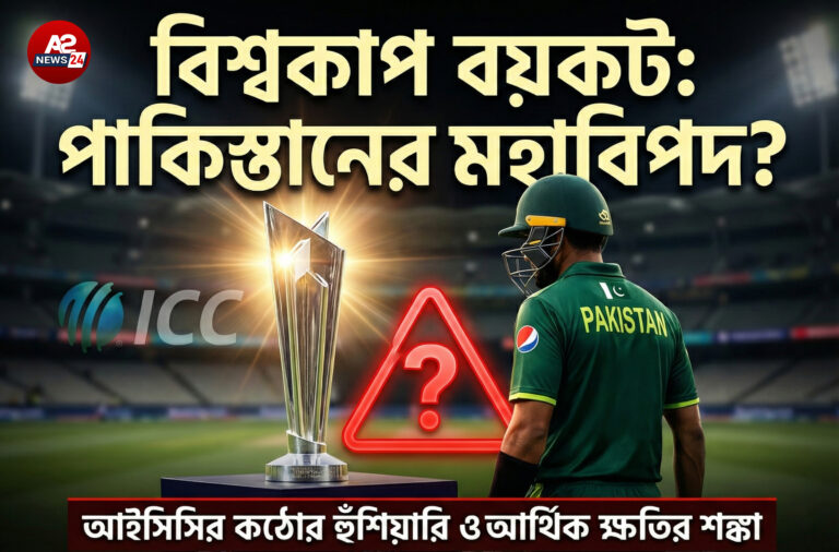 টি-টোয়েন্টি বিশ্বকাপ ২০২৬ বয়কট করলে কি কি ক্ষতির মুখে পড়বে পাকিস্তান? আইসিসির কঠোর হুঁশিয়ারি