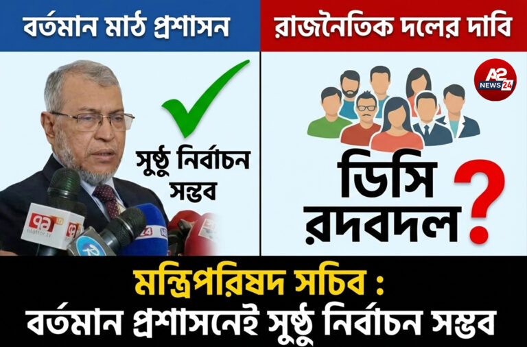 বর্তমান মাঠ প্রশাসন দিয়েই সুষ্ঠু নির্বাচন সম্ভব: মন্ত্রিপরিষদ সচিব