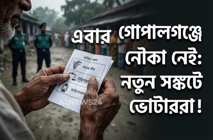গোপালগঞ্জ এ কয়েক দশকের ঐতিহ্য ভঙ্গ: নৌকাশূন্য ব্যালট পেপার নিয়ে নতুন সমীকরণে ভোটাররা