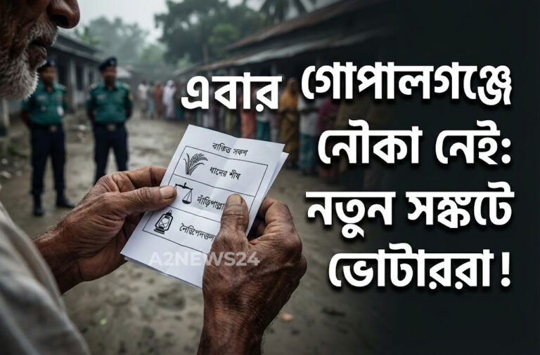 গোপালগঞ্জ এ কয়েক দশকের ঐতিহ্য ভঙ্গ: নৌকাশূন্য ব্যালট পেপার নিয়ে নতুন সমীকরণে ভোটাররা
