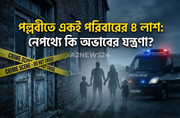 পল্লবী তে হৃদয়বিদারক দৃশ্য: এক ঘরেই মিলল স্বামী-স্ত্রী ও দুই শিশুর প্রাণহীন দেহ