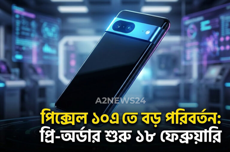 গুগল পিক্সেল ১০এ-তে আমূল পরিবর্তন: গুগলের নতুন চমক ও প্রি-অর্ডার তারিখ ফাঁস