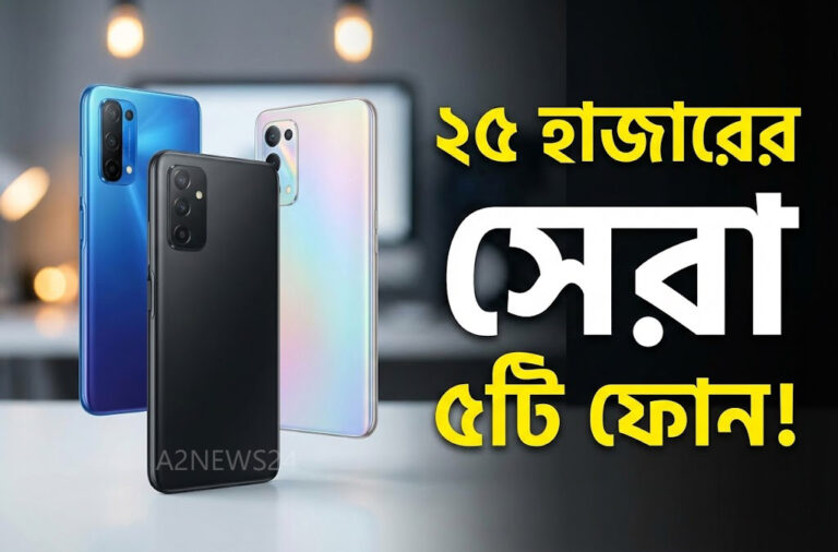 বাজেট যখন ২৫ হাজার: ২০২৬ সালে বাংলাদেশের বাজারে সেরা স্মার্টফোন এখন কোনগুলো?