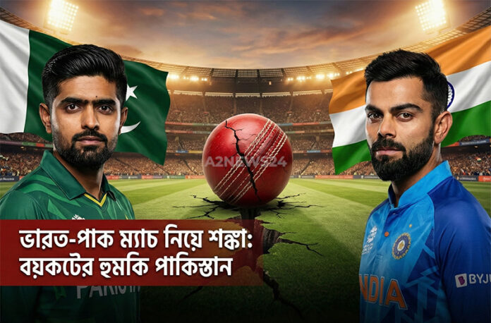 ভারত-পাকিস্তান হাই-ভোল্টেজ ম্যাচ নিয়ে শঙ্কা: টি-টোয়েন্টি বিশ্বকাপ বর্জনের হুমকি ইসলামাবাদের