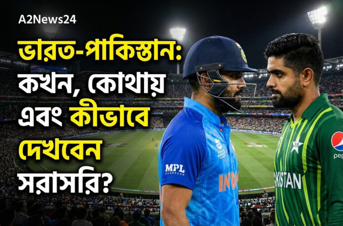 ভারত-পাকিস্তান হাইভোল্টেজ লড়াই ২০২৬: কখন, কোথায় এবং কীভাবে দেখবেন সরাসরি? ভারত-পাকিস্তান হাইভোল্টেজ লড়াই ২০২৬: কখন, কোথায় এবং কীভাবে দেখবেন সরাসরি?