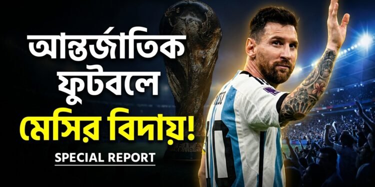 আন্তর্জাতিক ফুটবলে এক সোনালী অধ্যায়ের সমাপ্তি: আর্জেন্টিনা দল থেকে লিওনেল মেসির অবসরের ঘোষণা