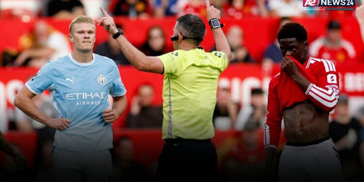 ম্যানচেস্টার ডার্বিতে হলান্ডের গোল বিতর্ক: বাদ পড়লেন দুই রেফারি